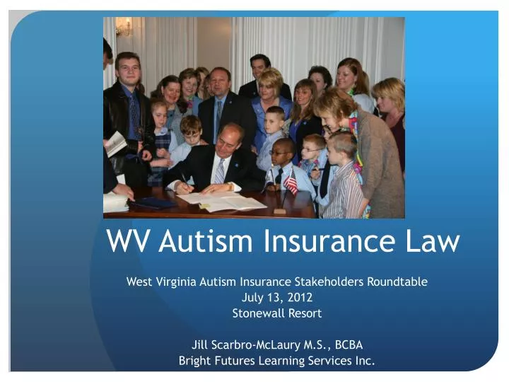 wv autism insurance law