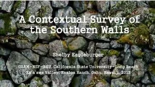 A Contextual Survey of the Southern Walls