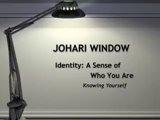JOHARI WINDOW