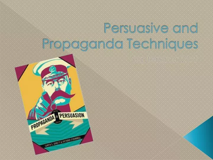 persuasive and propaganda techniques