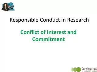 responsible conduct in research