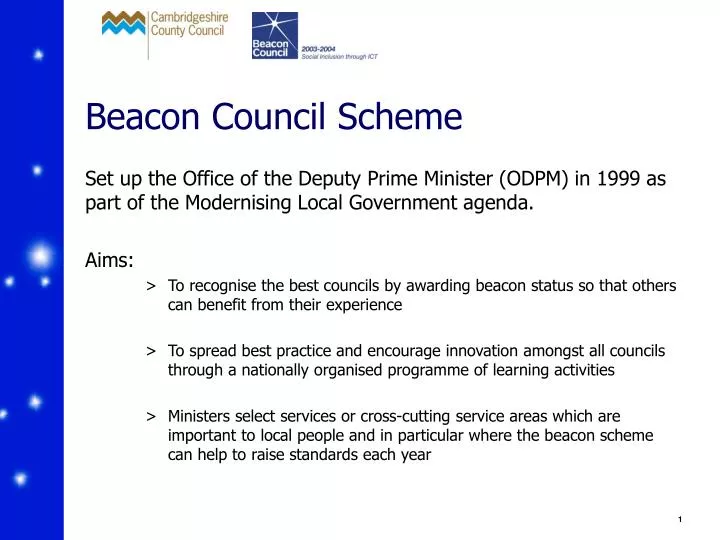 beacon council scheme