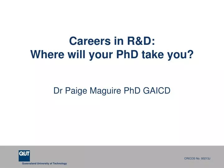 careers in r d where will your phd take you