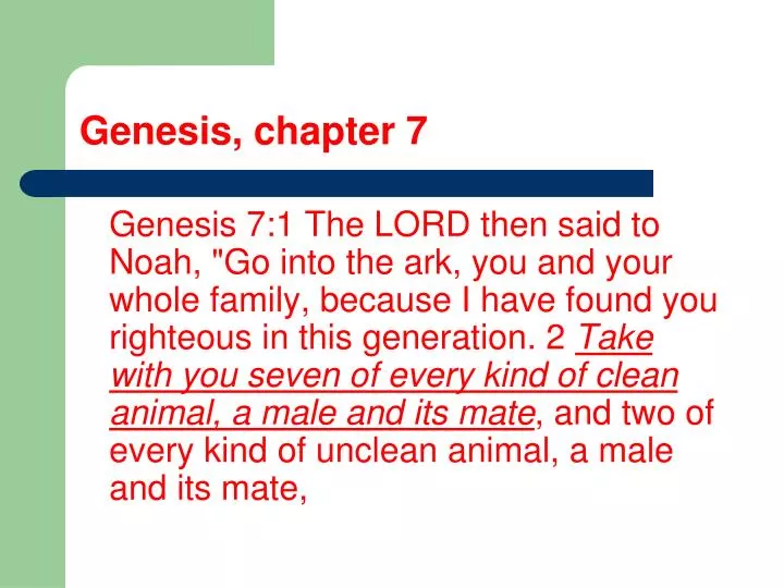 genesis chapter 7