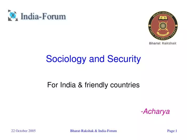 sociology and security