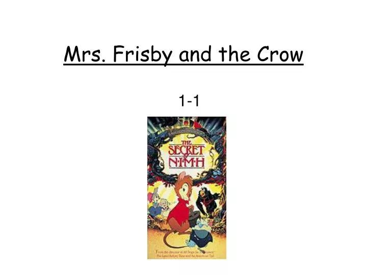 mrs frisby and the crow