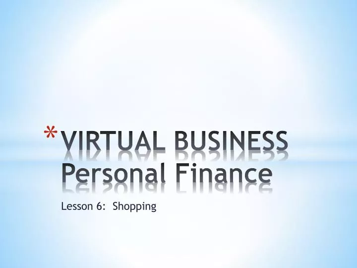 virtual business personal finance