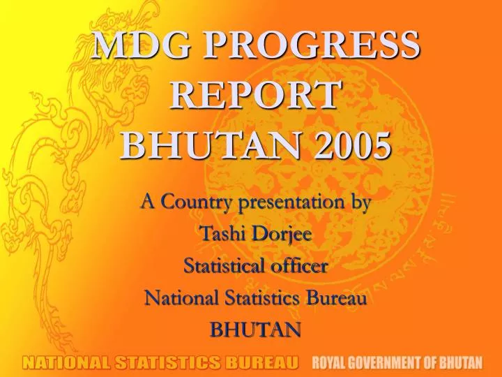 mdg progress report bhutan 2005