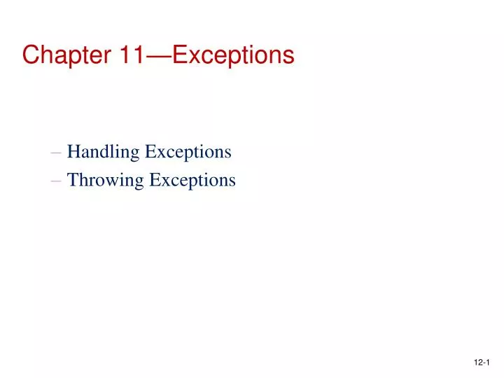 chapter 11 exceptions