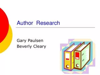 Author Research