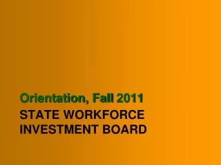 State Workforce Investment Board