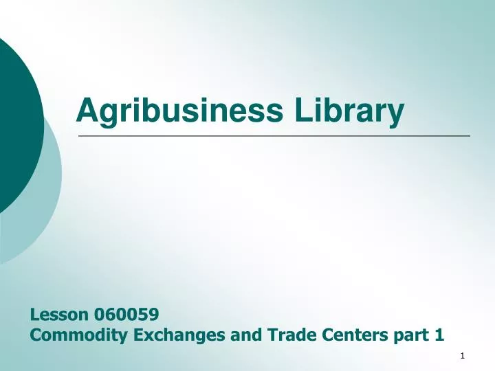 agribusiness library