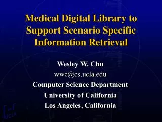 Medical Digital Library to Support Scenario Specific Information Retrieval