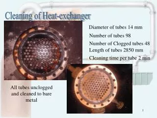 Cleaning of Heat-exchanger