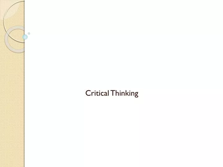 critical thinking