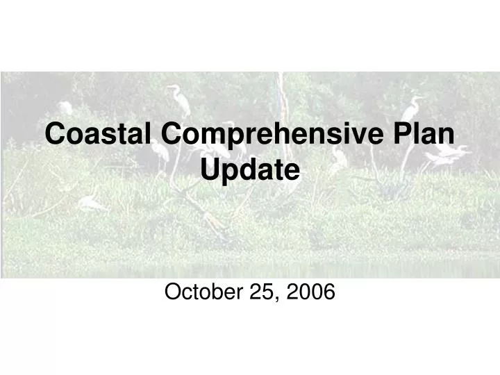 coastal comprehensive plan update
