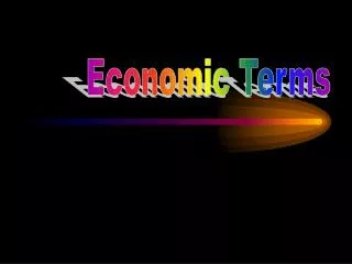 Economic Terms