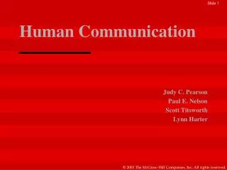 Human Communication