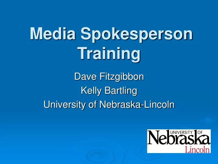 media spokesperson training