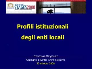 profili istituzionali degli enti locali