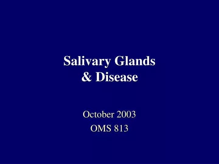 salivary glands disease