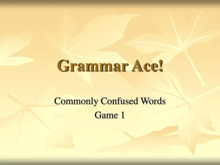 grammar ace