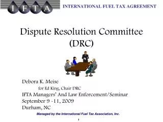 Dispute Resolution Committee (DRC)