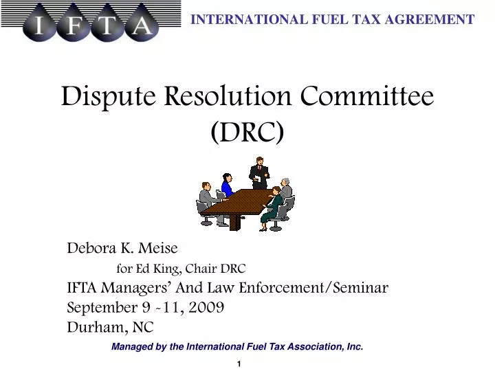 dispute resolution committee drc