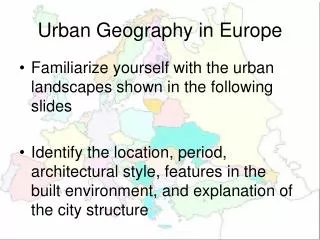 Urban Geography in Europe