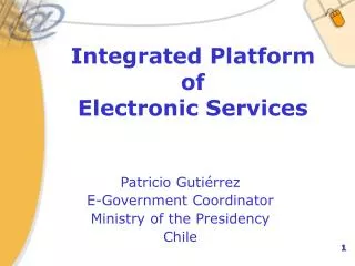 Integrated Platform of Electronic Services