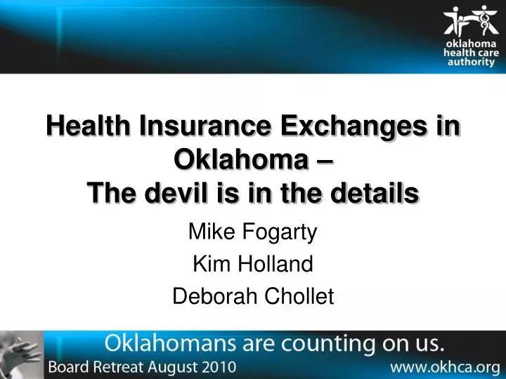 health insurance exchanges in oklahoma the devil is in the details