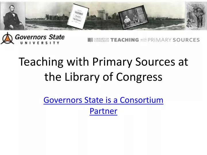 teaching with primary sources at the library of congress