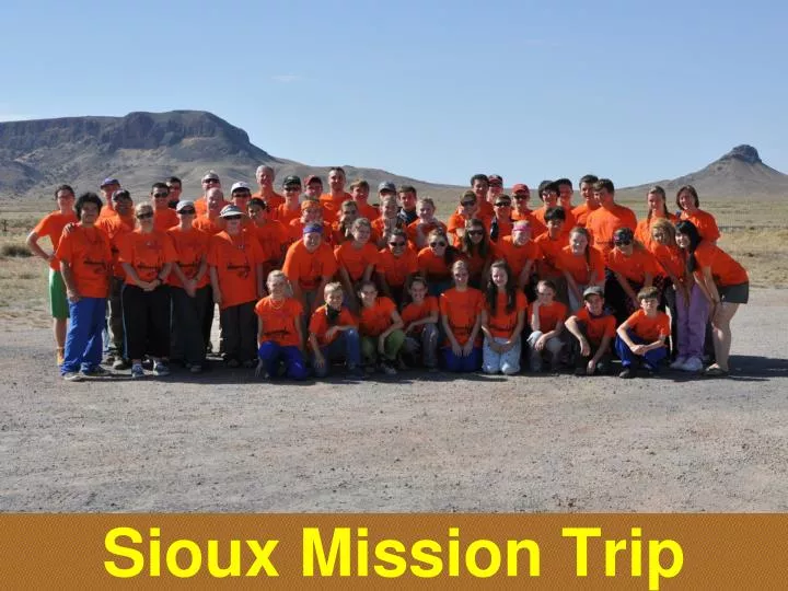 sioux mission trip