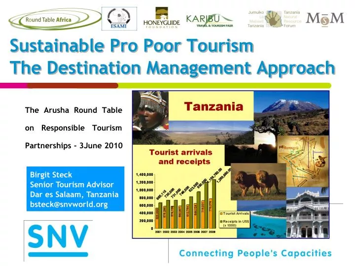 sustainable pro poor tourism the destination management approach