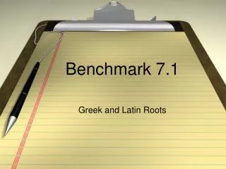 Benchmark 7.1