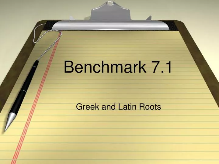 benchmark 7 1