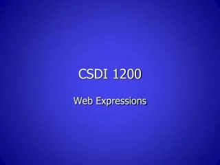 CSDI 1200