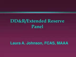 DD&amp;R/Extended Reserve Panel