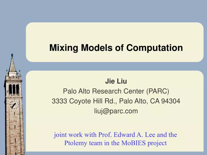 mixing models of computation