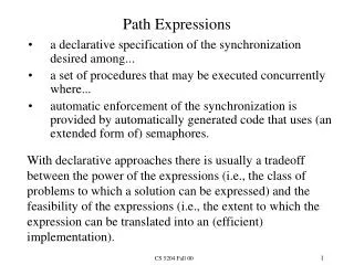 Path Expressions