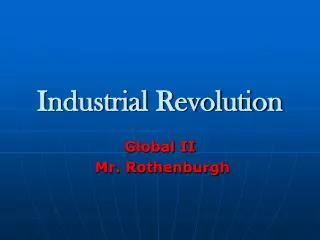 Industrial Revolution