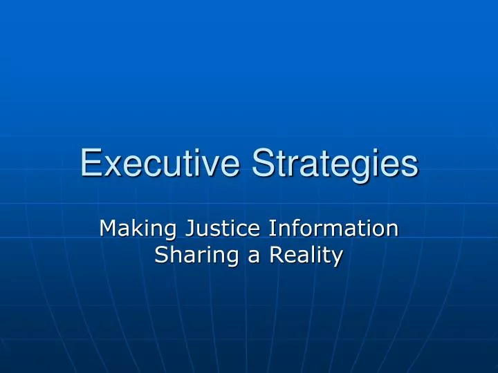 executive strategies