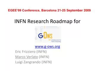 INFN Research Roadmap for