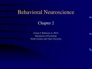 PPT - Methodology In Behavioral Neuroscience PowerPoint Presentation ...