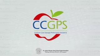 Common Core Georgia Performance Standards Making Challenging Texts Accessible, K-12 Part 3: Teaching Students How to