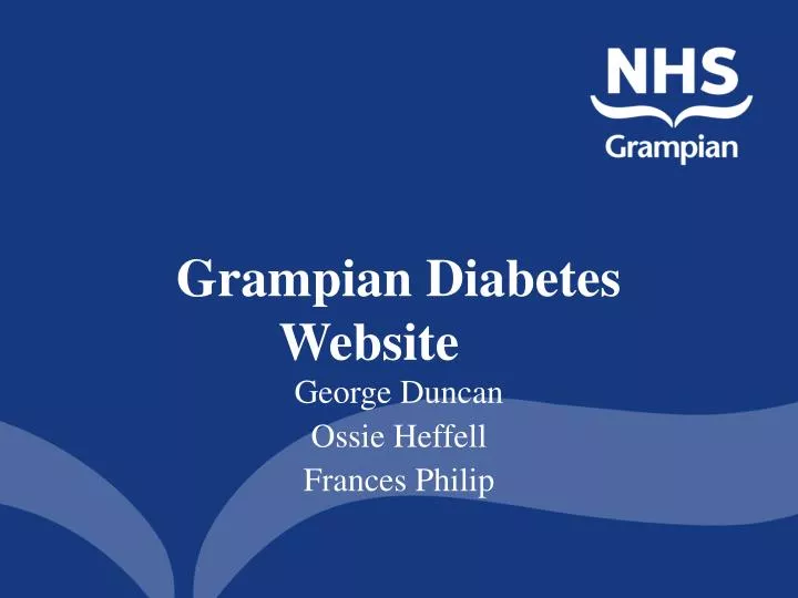grampian diabetes website
