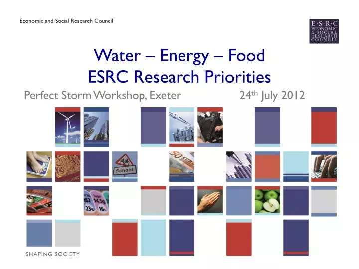 water energy food esrc research priorities
