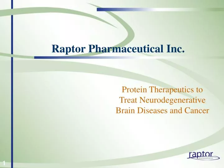 raptor pharmaceutical inc
