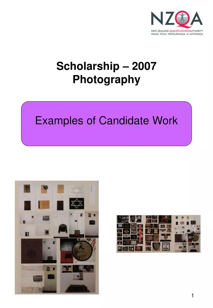 scholarship 2007 photography