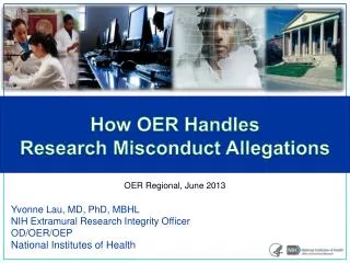 How OER Handles Research Misconduct Allegations